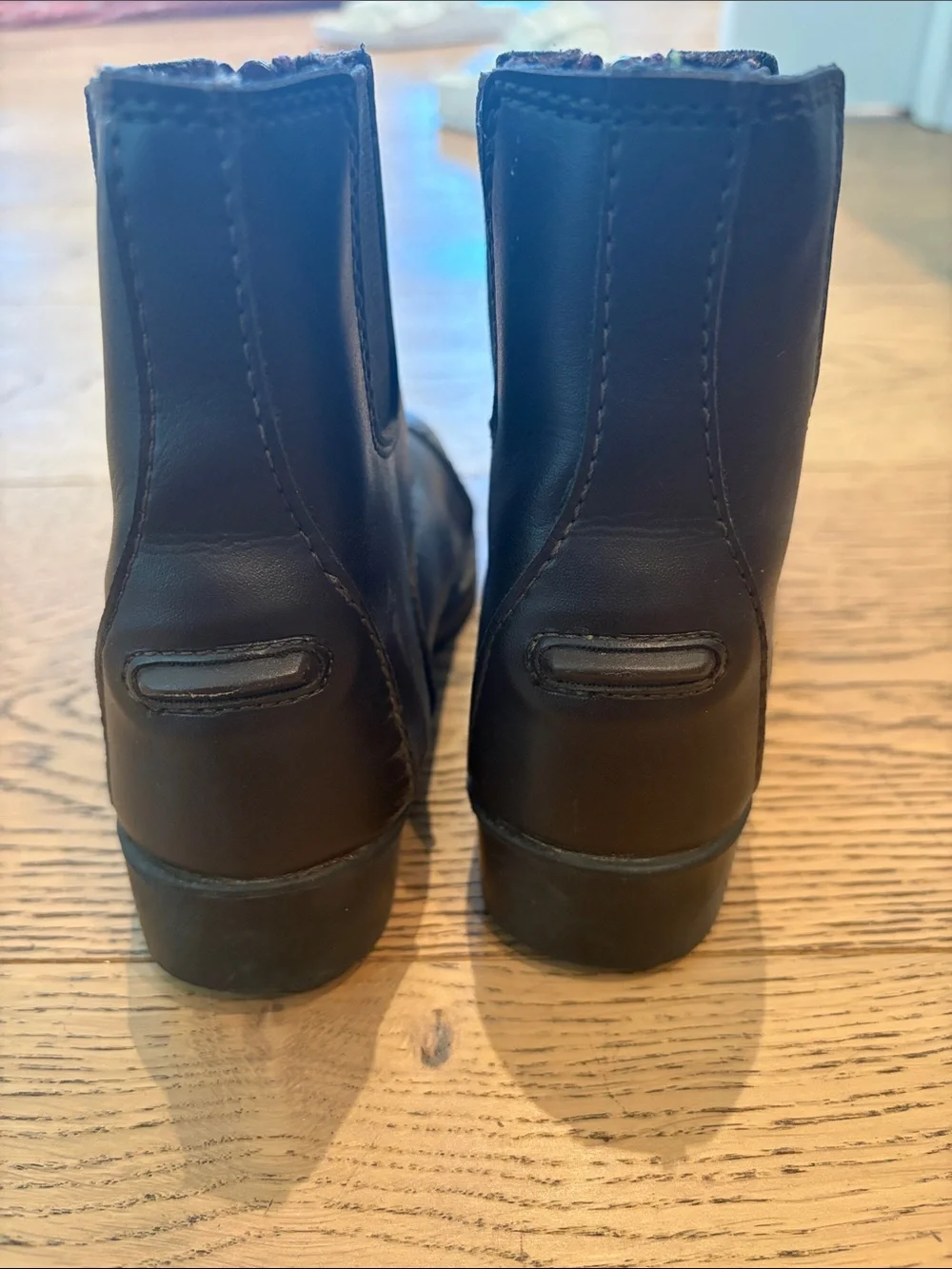 TuffRider Children's Starter Front Zip Paddock Boots Dark Brown